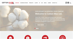 Desktop Screenshot of cottonmaxltd.com